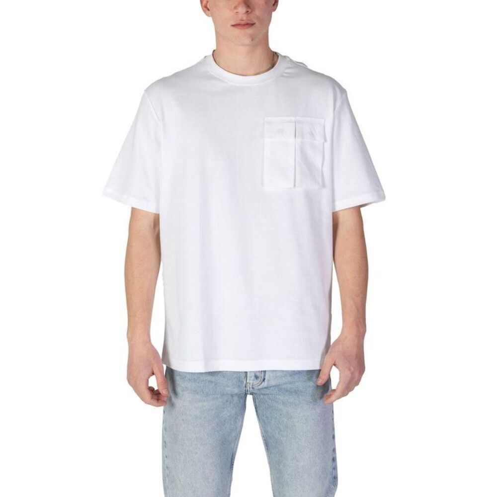 Antony Morato Pocket TShirt Short Sleeve Crew Neck Men White T-Shirts